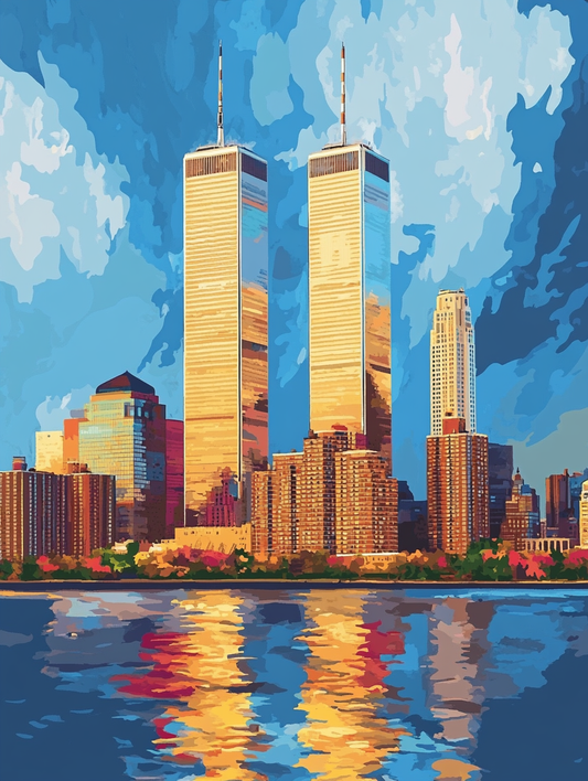 Twin Towers City Skyline
